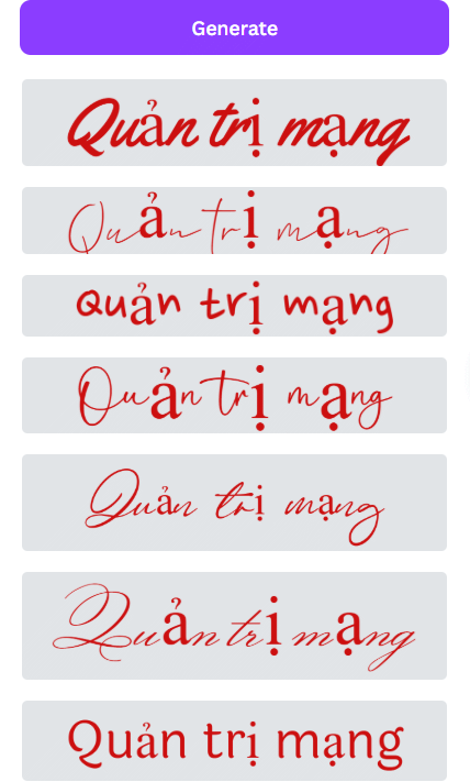 Lỗi chữ ký tạo bằng AI Signature Canva