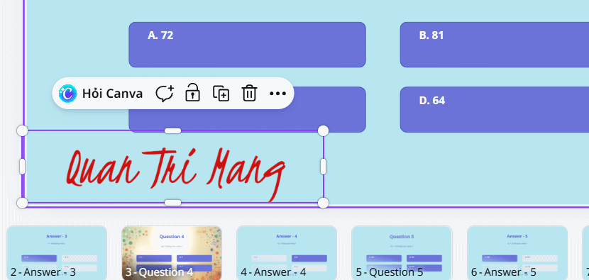 Chèn chữ ký vào thiết kế trên Canva