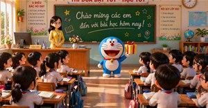 Cách tạo video chú mèo máy mở đầu tiết học trên Gemini