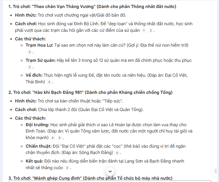 Prompt dạng trò chơi trên NotebookLM