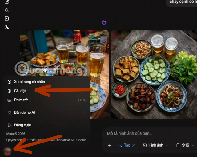 xóa ảnh và video trong meta ai