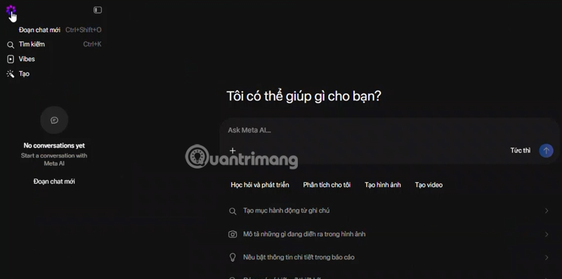 xóa ảnh và video trong meta ai