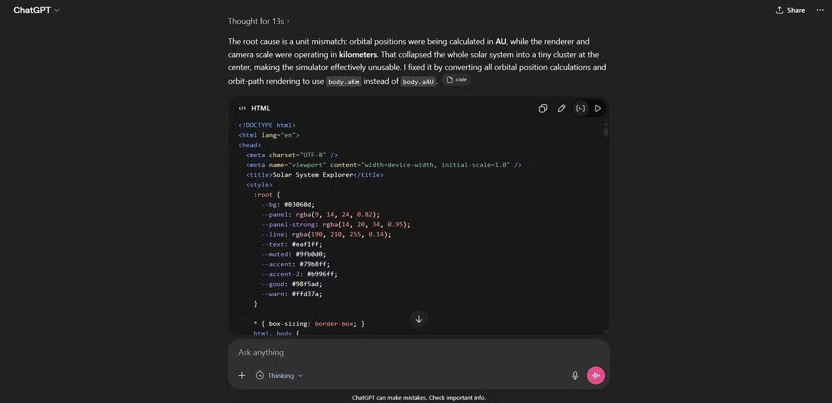 Gỡ lỗi code của ChatGPT