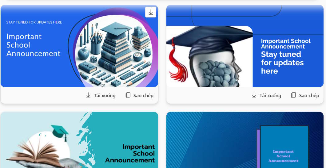 Mẫu bài đăng Facebook Microsoft Designer