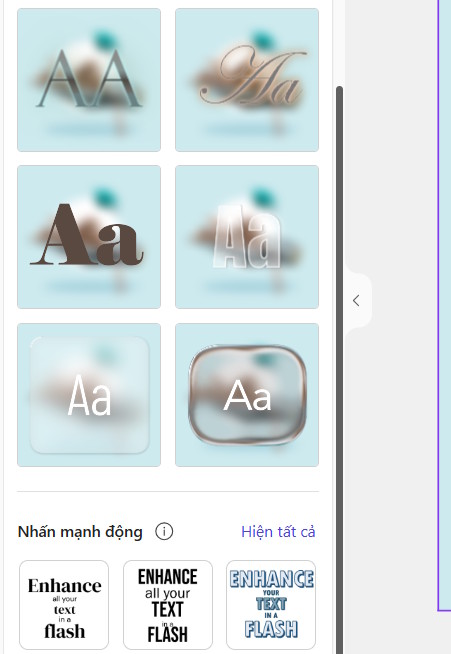 Chọn kiểu nội dung Facebook Microsoft Designer