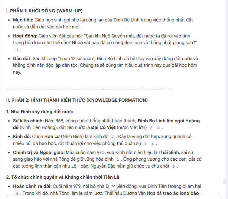 Prompt theo tiến trình bài học