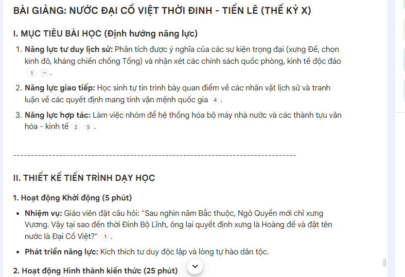 Prompt phát triển năng lực