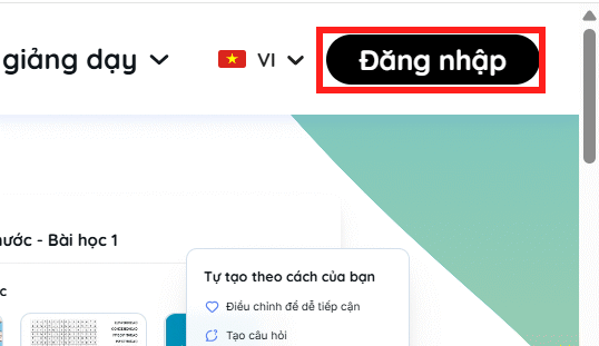 Đăng nhập Teachy AI