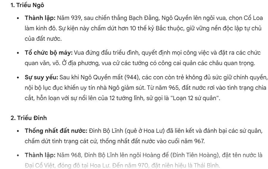 Nội dung cho sổ ghi chú trên Gemini