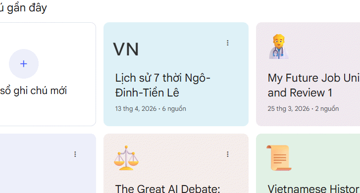 Đồng bộ sổ ghi chú Gemini trên NotebookLM