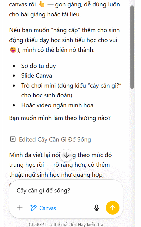 Mở rộng nội dung trên ChatGPT