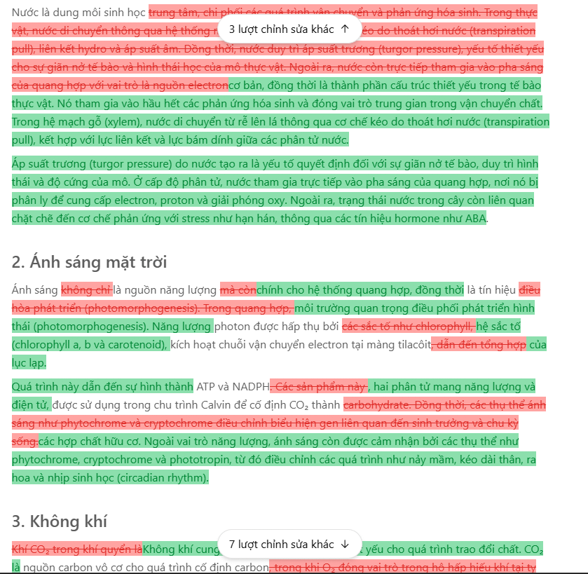 Đánh dấu nội dung đổi trên ChatGPT