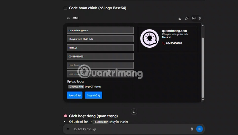 công cụ tạo chữ ký AI bằng chatgpt