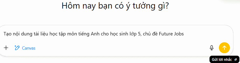 Tạo nội dung tài liệu trên ChatGPT