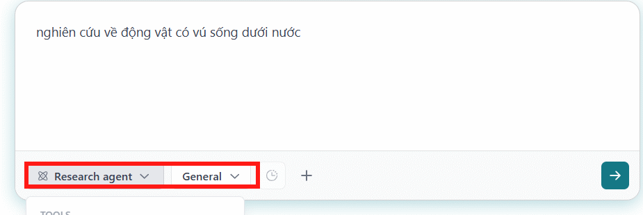 Chế độ nghiên cứu trong Elicit
