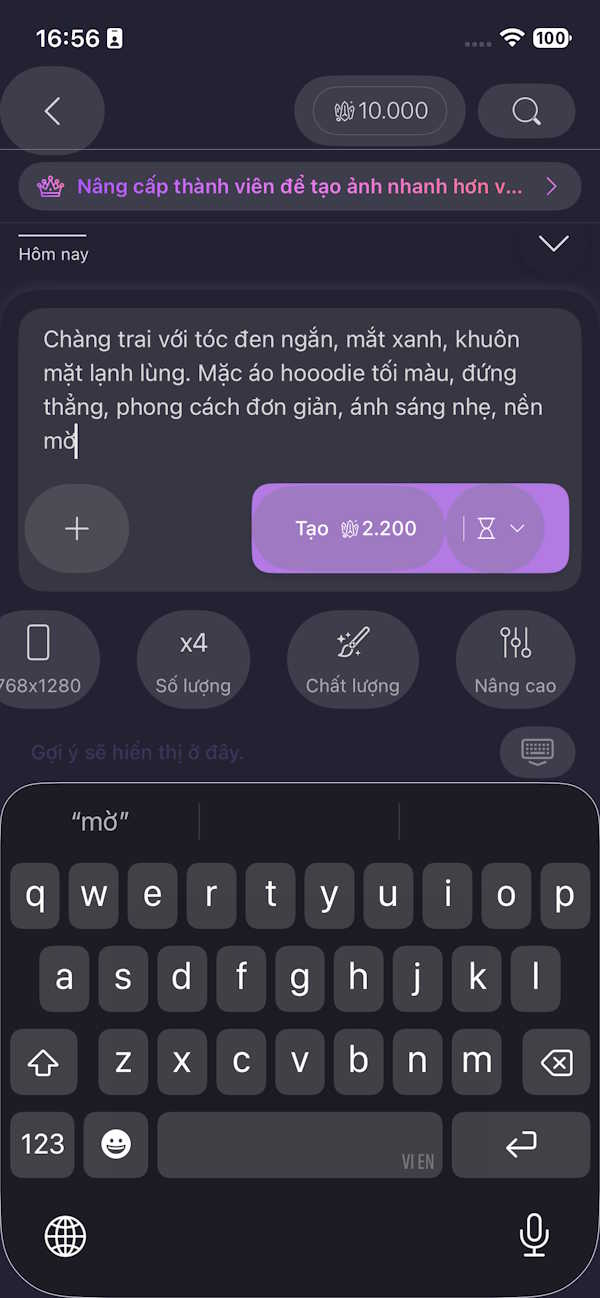 Prompt tạo ảnh anime PixAI