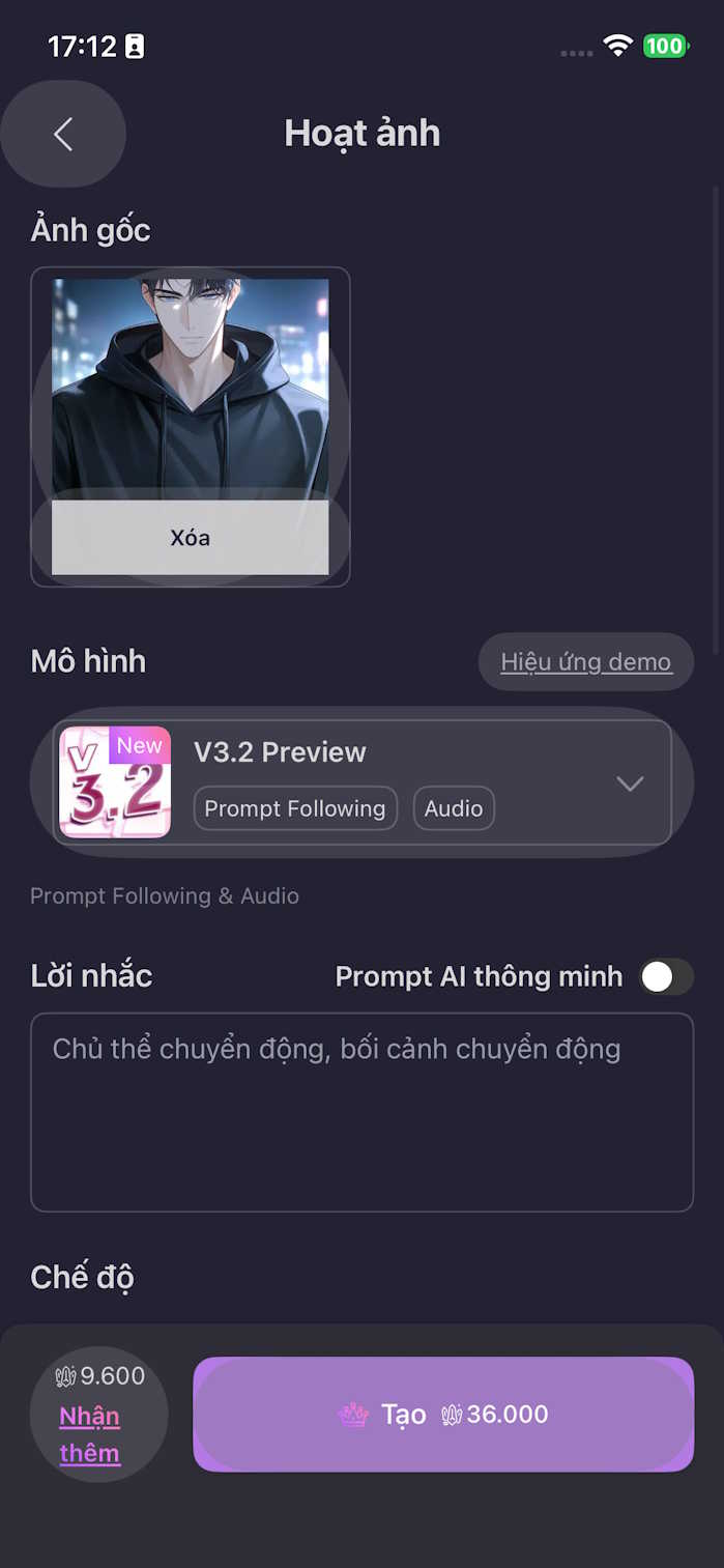 Chỉnh hoạt ảnh anime 