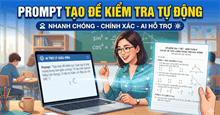 Mẫu prompt tạo đề kiểm tra cho các môn học