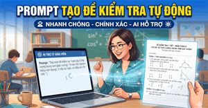 Mẫu prompt tạo đề kiểm tra cho các môn học