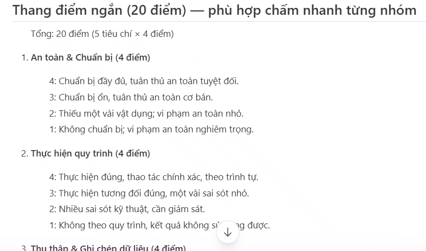 Câu hỏi cho hoạt động STEM tạo trên Alayna AI