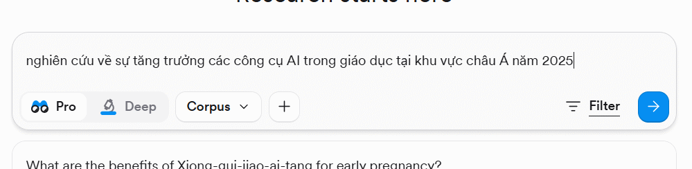Prompt xây dựng nội dung nghiên cứu Consensus