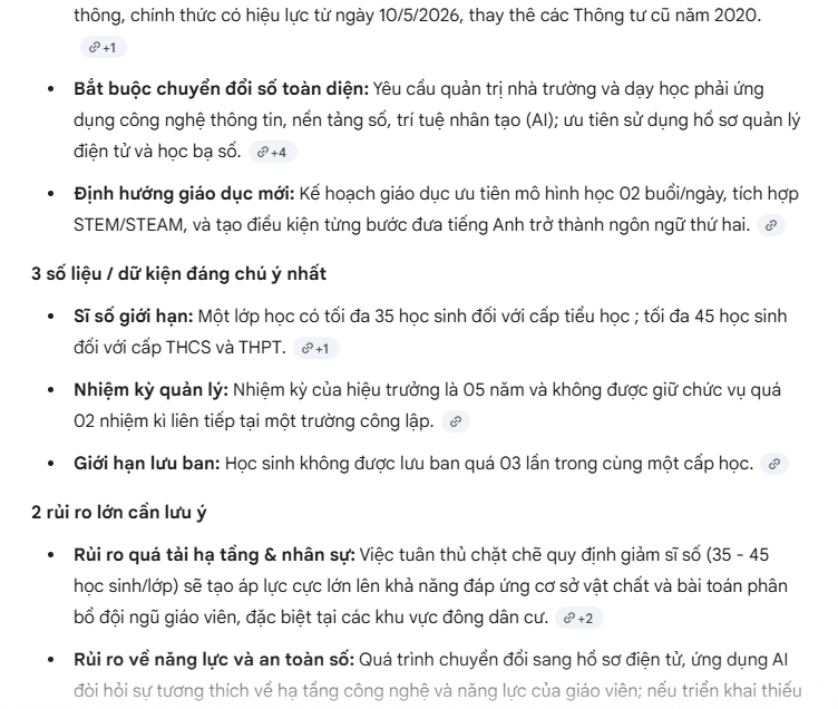 Tóm tắt tài liệu nhanh gọn bằng Gemini