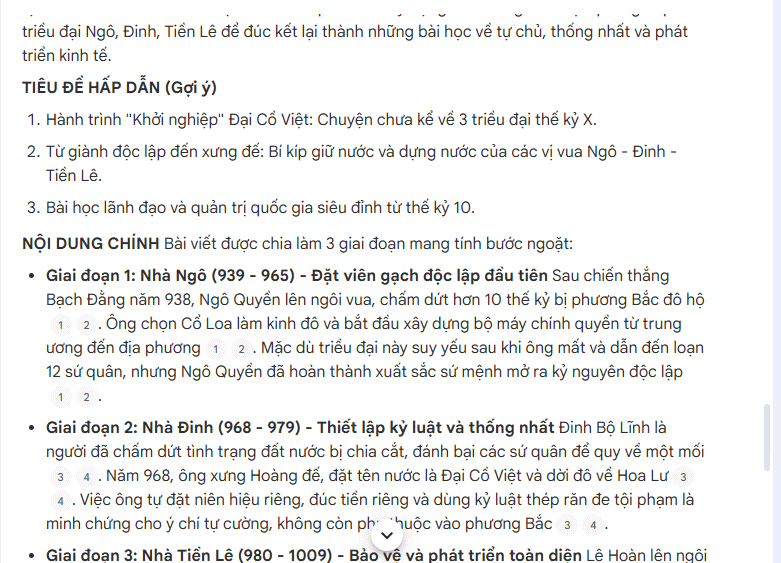 Prompt trợ lý NotebookLM viết nội dung