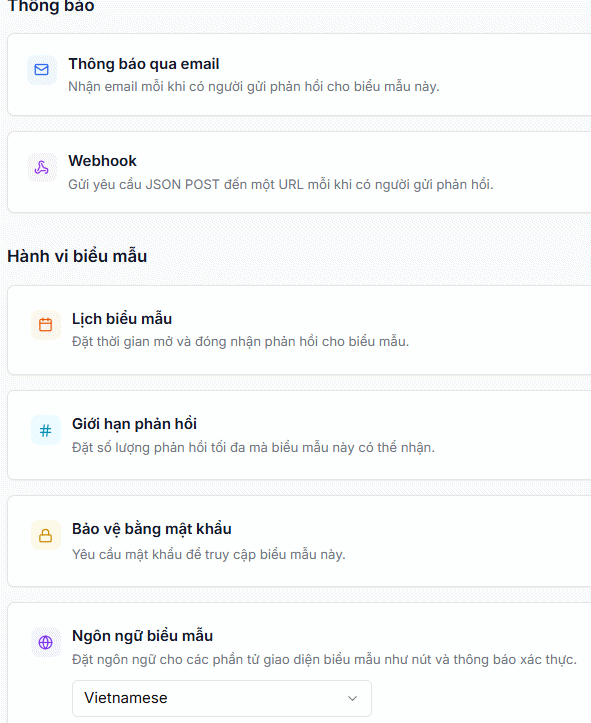 Cài đặt biểu mẫu phản hồi trên Canva AI