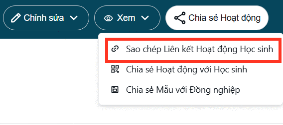Sao chép link trợ lý Brisk