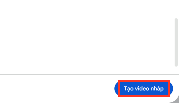 Tạo video nháp trên Google Vids