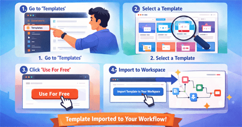 Cách tạo Workflow trên n8n cực nhanh dựa vào Template có sẵn