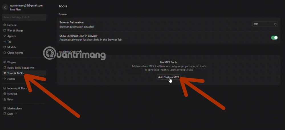 cách kích hoạt Supabase Cursor