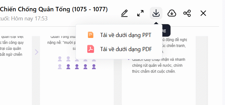 Tải slide thuyết trình trên TeraBox