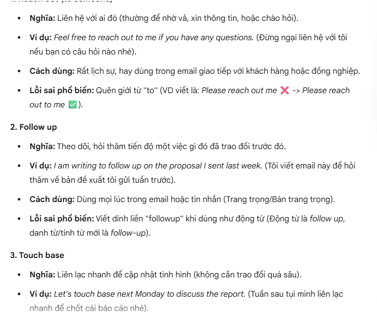 Prompt học từ vựng tiếng Anh trên Gemini