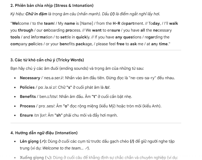 Luyện phát âm & ngữ điệu bằng trợ lý Gemini