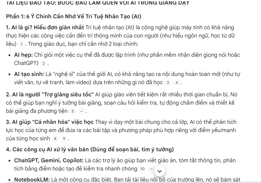 Câu lệnh biến file PDF thành bài giảng/đào tạo