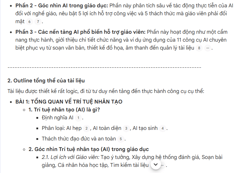 Prompt nắm cấu trúc tài liệu PDF