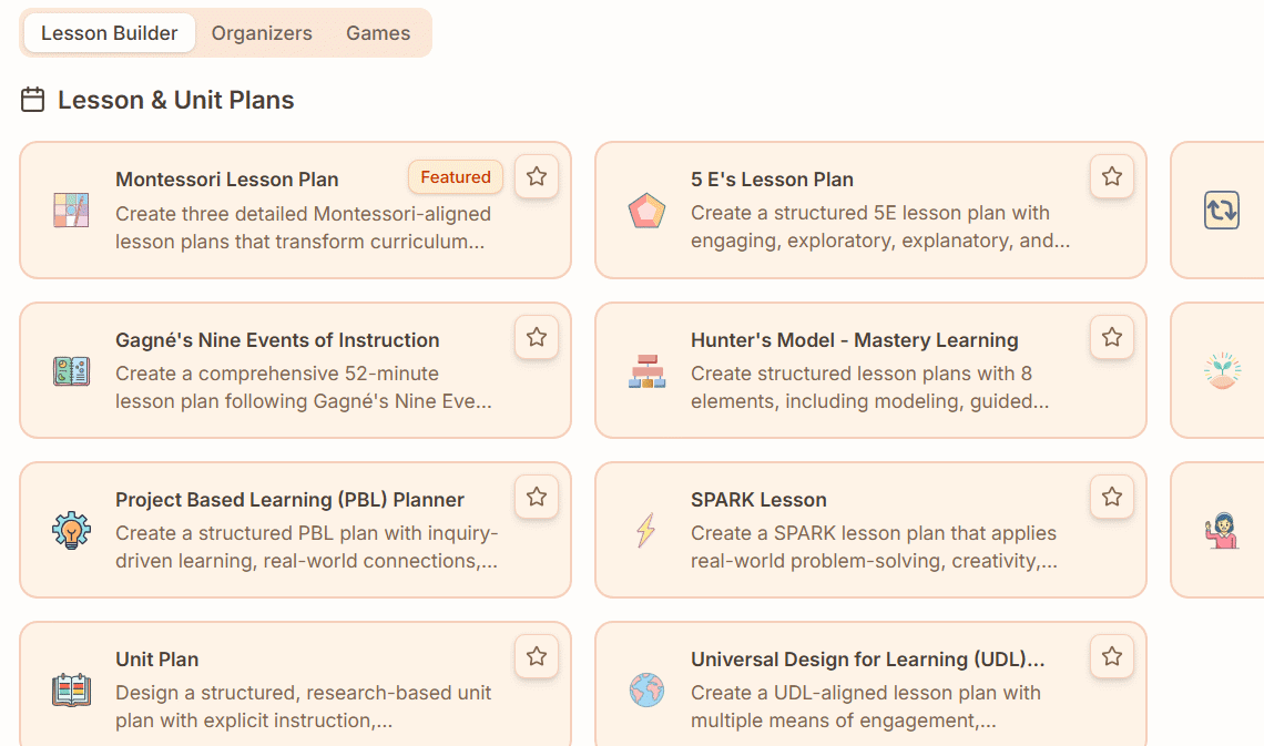 Nội dung sáng tạo trên Eduaide