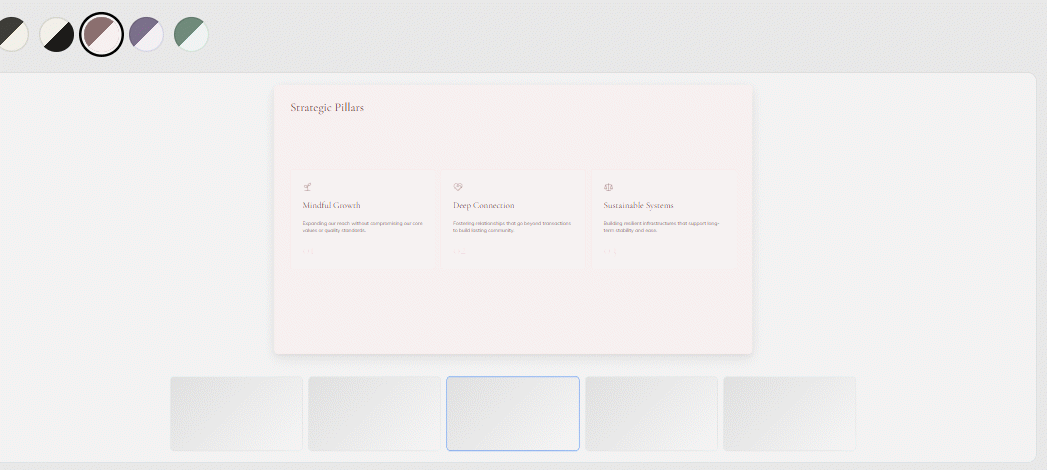 Chọn màu sắc cho slide tạo trên Faces App