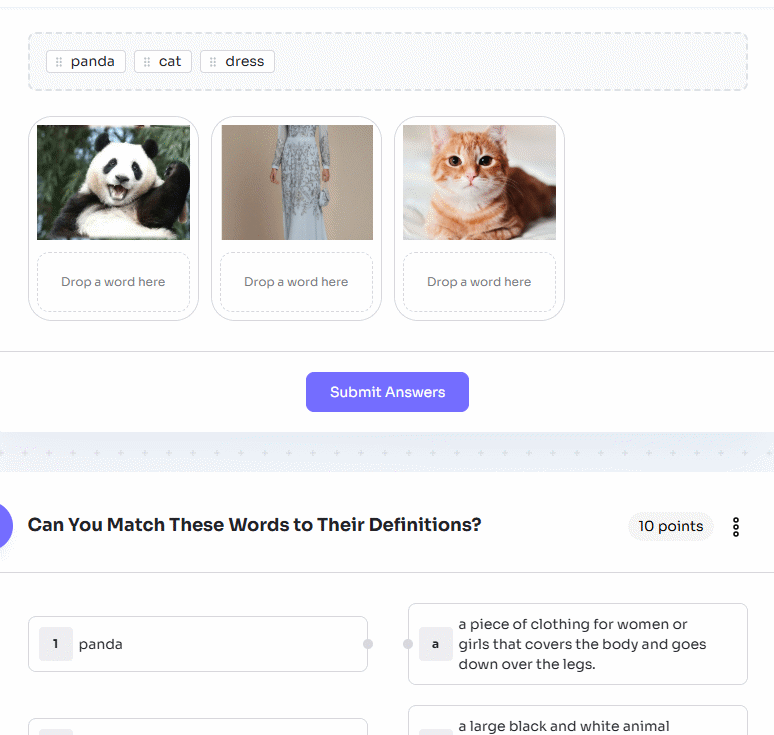 Hoạt động Word-Image Matching trên Twee