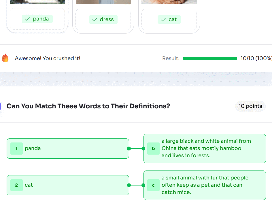 Kết quả hoạt động Word-Image Matching trên Twee