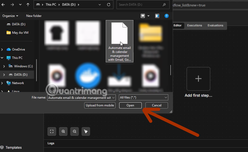 lưu lại workflow n8n