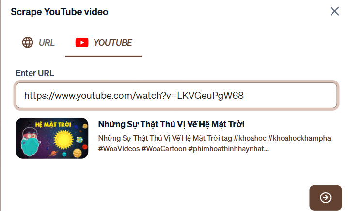 Tải video lên Humata