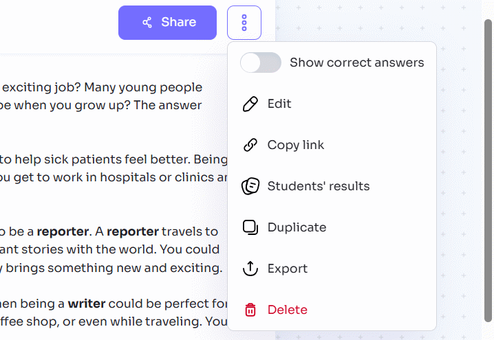 Link topic tạo từ vựng trên Twee