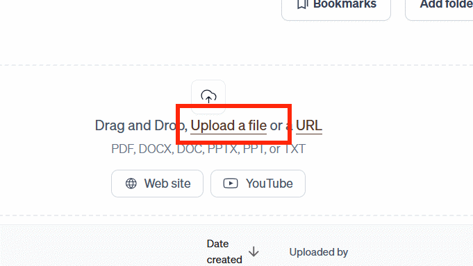 Tải file PDF lên Humata