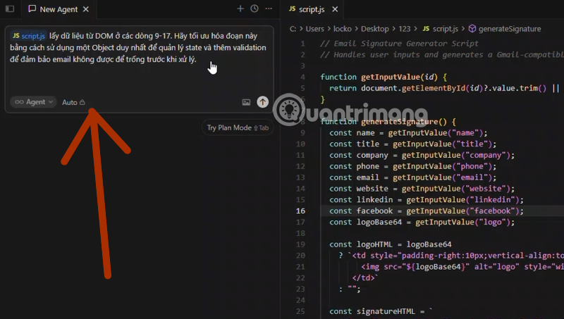 mẹo nhập context cursor