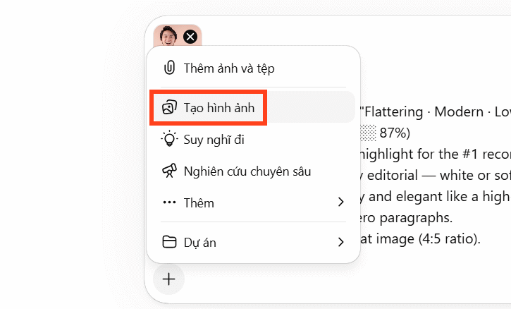 Tạo hình ảnh trên ChatGPT
