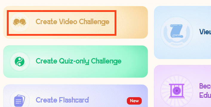Tạo bài giảng từ video trên Kung Fu Quiz