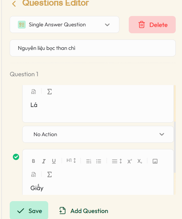 Bài giảng tương tác trong video trên Kung Fu Quiz