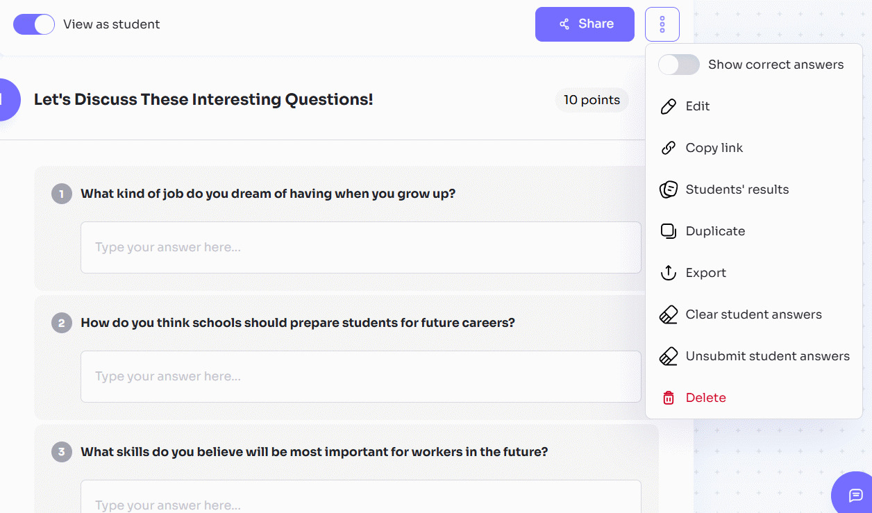 Link kiểm tra trên Twee